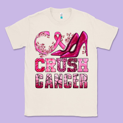 Crush Cancer High Heels Bbs Classic Tee Designed By Bundleandbundleshop