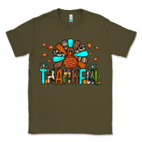 Army Green thankful turkey Classic Tee - JahusDesignShop