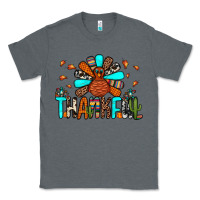 Charcoal Heather thankful turkey Classic Tee - JahusDesignShop