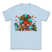 Dusty Blue thankful turkey Classic Tee - JahusDesignShop