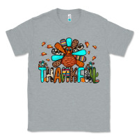 Heather Grey thankful turkey Classic Tee - JahusDesignShop