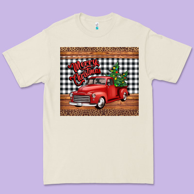 Merry Christmas Truck Premium Tee Designed By Jasminsmagicworld