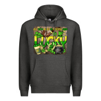Charcoal Heather All you need is coffee and lucky St. Patrick's Premium Hoodie - HowdyJamesFarm
