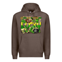 Coffee All you need is coffee and lucky St. Patrick's Premium Hoodie - HowdyJamesFarm
