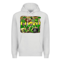 Dove Grey All you need is coffee and lucky St. Patrick's Premium Hoodie - HowdyJamesFarm