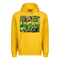 Lemon All you need is coffee and lucky St. Patrick's Premium Hoodie - HowdyJamesFarm