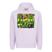 Lilac All you need is coffee and lucky St. Patrick's Premium Hoodie - HowdyJamesFarm