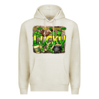 Oatmeal Heather All you need is coffee and lucky St. Patrick's Premium Hoodie - HowdyJamesFarm
