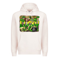 Pale Pink All you need is coffee and lucky St. Patrick's Premium Hoodie - HowdyJamesFarm