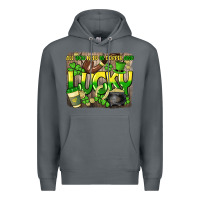 Rock All you need is coffee and lucky St. Patrick's Premium Hoodie - HowdyJamesFarm