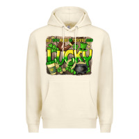 Sandshell All you need is coffee and lucky St. Patrick's Premium Hoodie - HowdyJamesFarm