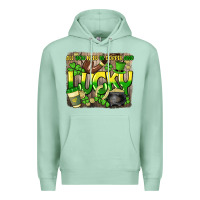 Seafoam All you need is coffee and lucky St. Patrick's Premium Hoodie - HowdyJamesFarm