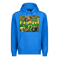 True Royal All you need is coffee and lucky St. Patrick's Premium Hoodie - HowdyJamesFarm