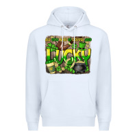 White All you need is coffee and lucky St. Patrick's Premium Hoodie - HowdyJamesFarm