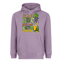 Lavender St. Patrick's Forget luck give me beer Heavyweight Hoodie - OliviaCreatesArt