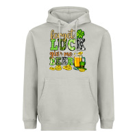 Moon Dust St. Patrick's Forget luck give me beer Heavyweight Hoodie - OliviaCreatesArt