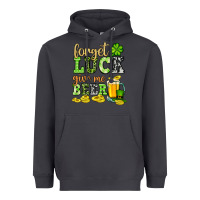 Smoke St. Patrick's Forget luck give me beer Heavyweight Hoodie - OliviaCreatesArt
