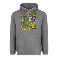 Storm St. Patrick's Forget luck give me beer Heavyweight Hoodie - OliviaCreatesArt