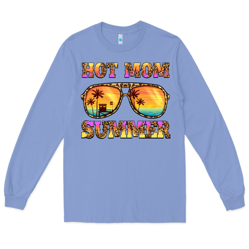 Hot Mom Summer Long Sleeve Tee by BarkalooDesign | Teevron