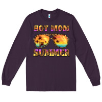 Plum hot mom summer Long Sleeve Tee - BarkalooDesign