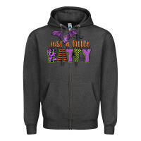 Charcoal Heather just a little batty Zipper Hoodie - CowGirlArtShop