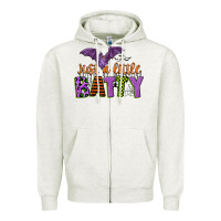 Oatmeal Heather just a little batty Zipper Hoodie - CowGirlArtShop