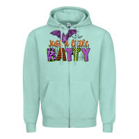 Seafoam just a little batty Zipper Hoodie - CowGirlArtShop