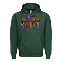Sports Green just a little batty Zipper Hoodie - CowGirlArtShop