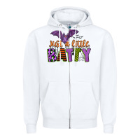 White just a little batty Zipper Hoodie - CowGirlArtShop