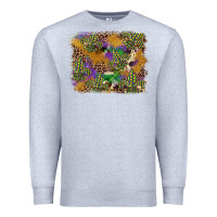 Heather Grey mardi gras plaid purple glitter background Premium Sweatshirt - FaDigitalArtStudio