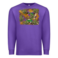 Purple mardi gras plaid purple glitter background Premium Sweatshirt - FaDigitalArtStudio