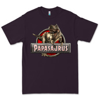 Plum Papasaurus T-Rex Premium Tee - LillyAllenDesigns