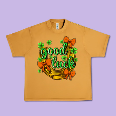 St.patrick's Good Luck Urban Heavy Tee Designed By Bundleandbundleshop