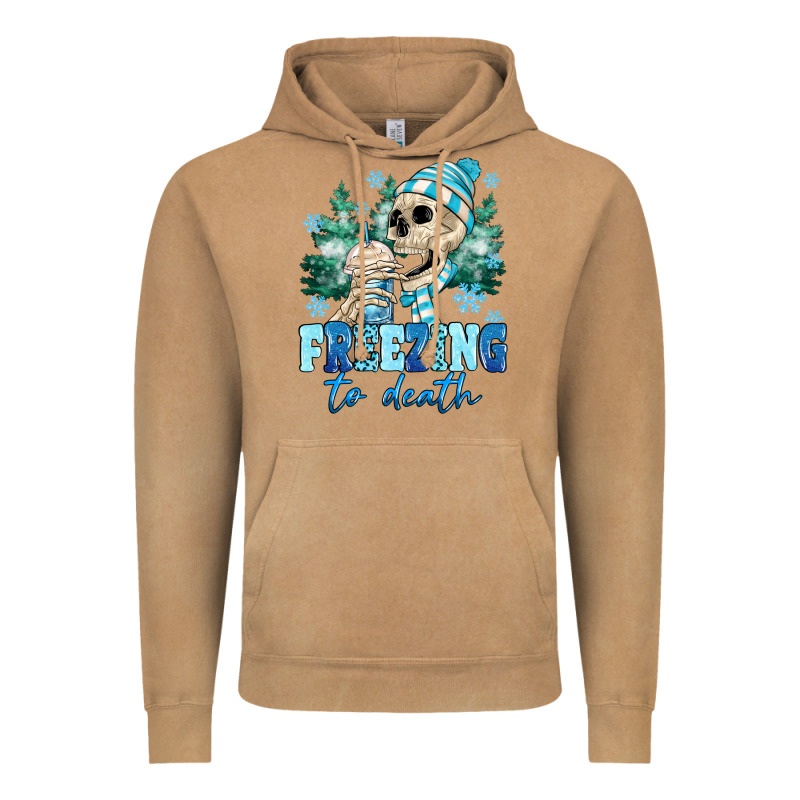 Freezing To Death Vintage Hoodie by MaliasSmallBusiness | Teevron