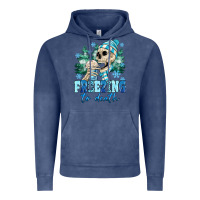 Vintage Denim Freezing To Death Vintage Hoodie - MaliasSmallBusiness