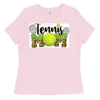 Bubblegum Pink tennis mom Ladies Tee - BarkalooDesign