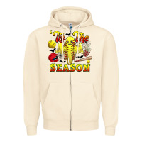 Sandshell tis the season softball halloween Zipper Hoodie - CowGirlArtShop