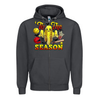 Smoke tis the season softball halloween Zipper Hoodie - CowGirlArtShop