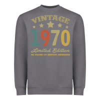 Storm Vintage 1970 Limited Edition 50 Years Of Being Awesome Heavyweight Sweatshirt - Bettercallsaul