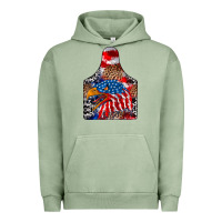 Pigment Oil Green America Urban Hoodie - CowhideDigitalArt