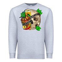 Heather Grey Skull crawfish season Premium Sweatshirt - FaDigitalArtStudio