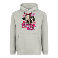 Moon Dust Valentine's Day shut up and kiss me Holstein Cow Heavyweight Hoodie - FaDigitalArtStudio