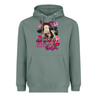 Sage Valentine's Day shut up and kiss me Holstein Cow Heavyweight Hoodie - FaDigitalArtStudio