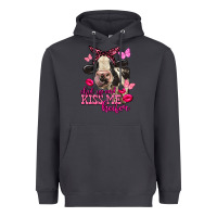 Smoke Valentine's Day shut up and kiss me Holstein Cow Heavyweight Hoodie - FaDigitalArtStudio