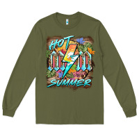 Army Green hot mom summer Long Sleeve Tee - BarkalooDesign