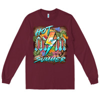 Burgundy hot mom summer Long Sleeve Tee - BarkalooDesign