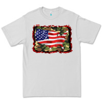Distressed American Flag Premium Tee | Teevron