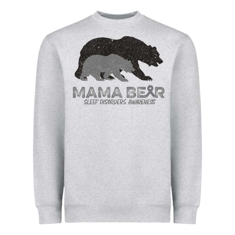 Mama Bear Sleep Disorders Awareness Heavyweight Sweatshirt by Bettercallsaul | Teevron