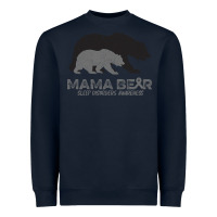 Navy Mama Bear Sleep Disorders Awareness Heavyweight Sweatshirt - Bettercallsaul