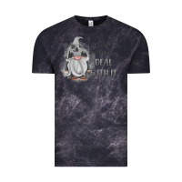 Cloud Black im shorty mouthy deal with it gnome Vintage Tee - MaliasSmallBusiness